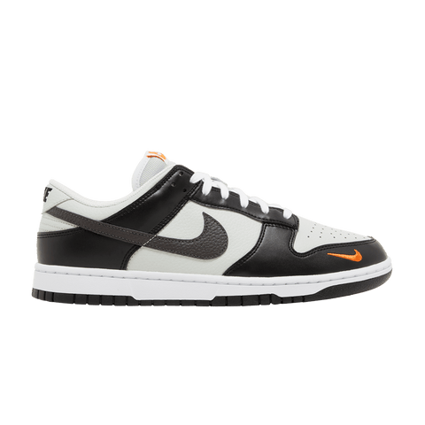 Nike Dunk Low Black Total Orange Mini Swoosh FN7808-001