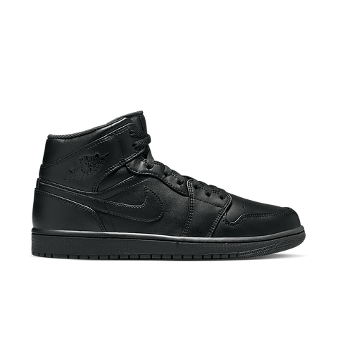 Nike Air Jordan 1 Mid Triple Black 554724-093