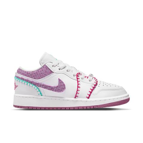 Nike Air Jordan 1 Low White Light Bordeaux (GS) DM9037-100