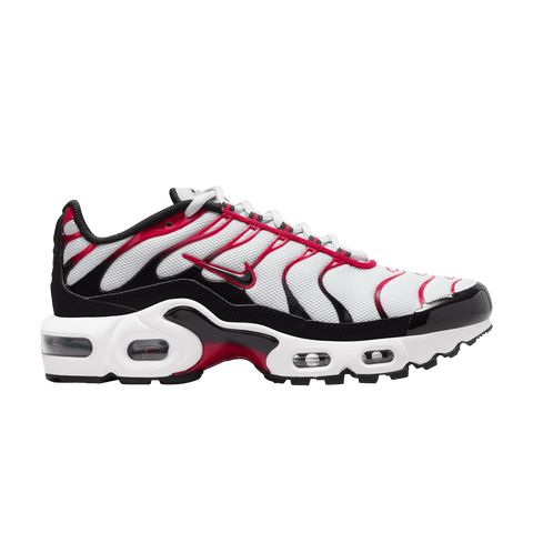 Nike Air Max Plus Pure Platinum Black White University Red (GS) CD0609-027