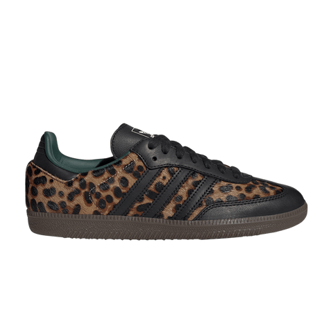 adidas Samba OG Black Green Leopard (Women's) JI2735