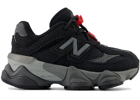 New Balance Kids-9060 Black Grey Td-Sneakers-IV9060BK-SNEAQS-1