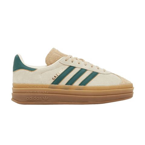 adidas Gazelle Bold Magic Beige Collegiate Green (Women's) ID7056
