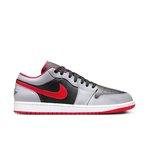 Nike Air Jordan 1 Low Black Light Smoke Grey Gym Red 553558-060