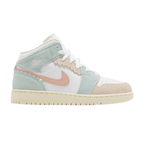 Nike Air Jordan 1 Mid SE Pink Oxford (GS) DZ5361-100