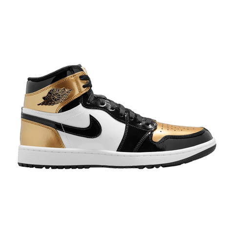 Air Jordan Jordan 1 Retro High Golf Patent Gold Toe DQ0660-002
