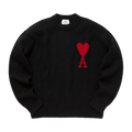 Ami Sweater 'Black/Red' BFUKS006.018.009