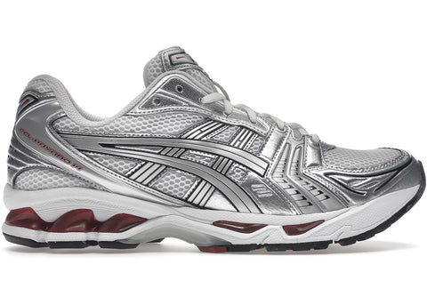 Asics-Gel Kayano 14 Silver / Dark Red-Sneakers-1201A019-104-SNEAQS-1