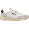 Autry Medalist Leather Low White Black Beige (Women's)
