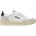 Autry Medalist Leather Low White Black Beige (Women's) AULW LS21