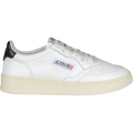 Autry Medalist Leather Low White Black Tab (Women's) AULW LL22