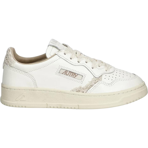 Autry Medalist Low Beige Lace (Women's) AULW MJ01