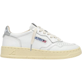 Autry Medalist Low White Silver (Women's) AULW TB02