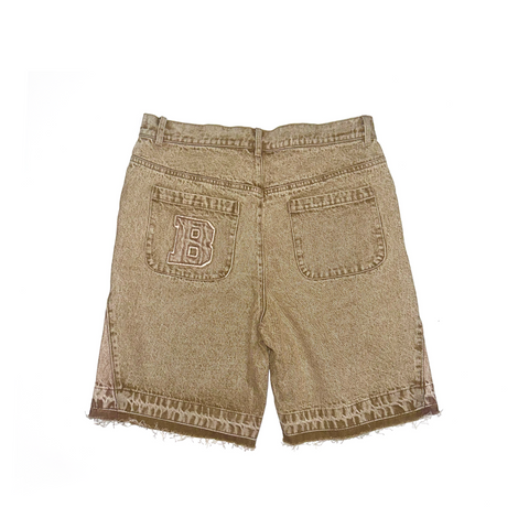BYND-WASHED BROWN SHORTS-Kleding-BYND-002-SNEAQS-2