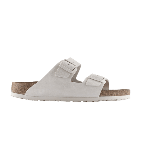Birkenstock Arizona Soft Footbed Suede Antique White 1024554