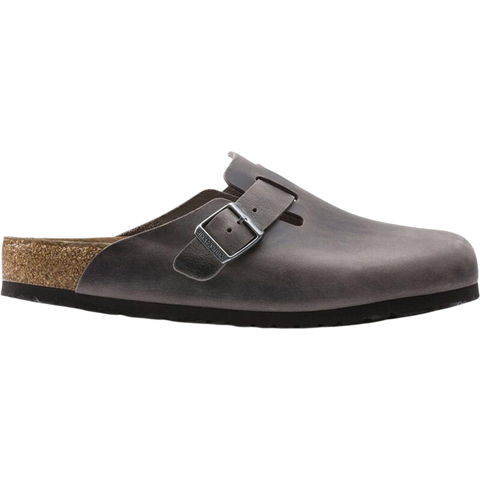 Birkenstock Boston Soft Footbed Oiled Leather Iron Grey 1013255