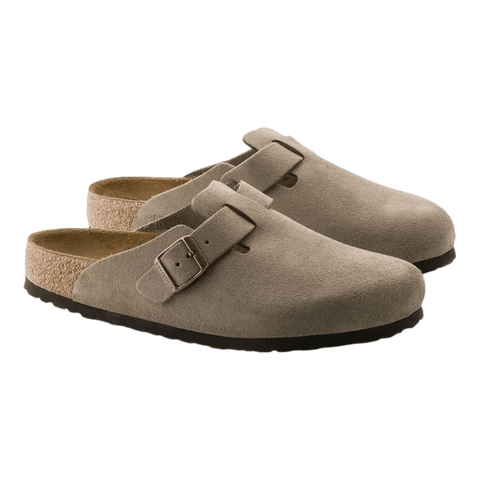 Birkenstock Boston Suede Taupe — paar