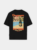 XPLCT Champagne Tee Black — achterkant
