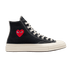 Converse Chuck Taylor All Star 70 Hi Comme des Garcons PLAY Single Heart Black