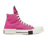 Converse TURBODRK Laceless Chuck Taylor All Star 70 Hi Rick Owens DRKSHDW Cactus Flower Pink