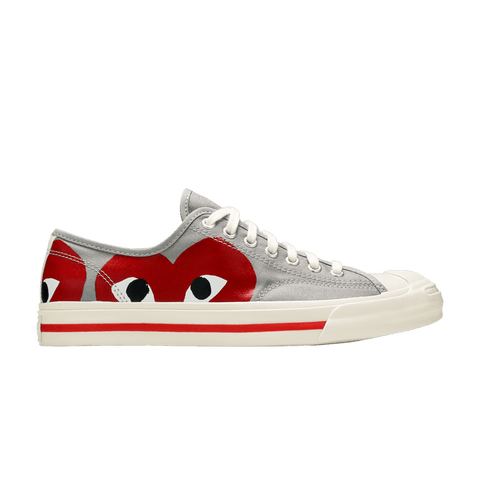 Converse Jack Purcell Comme des Garcons PLAY Grey Red 171260C