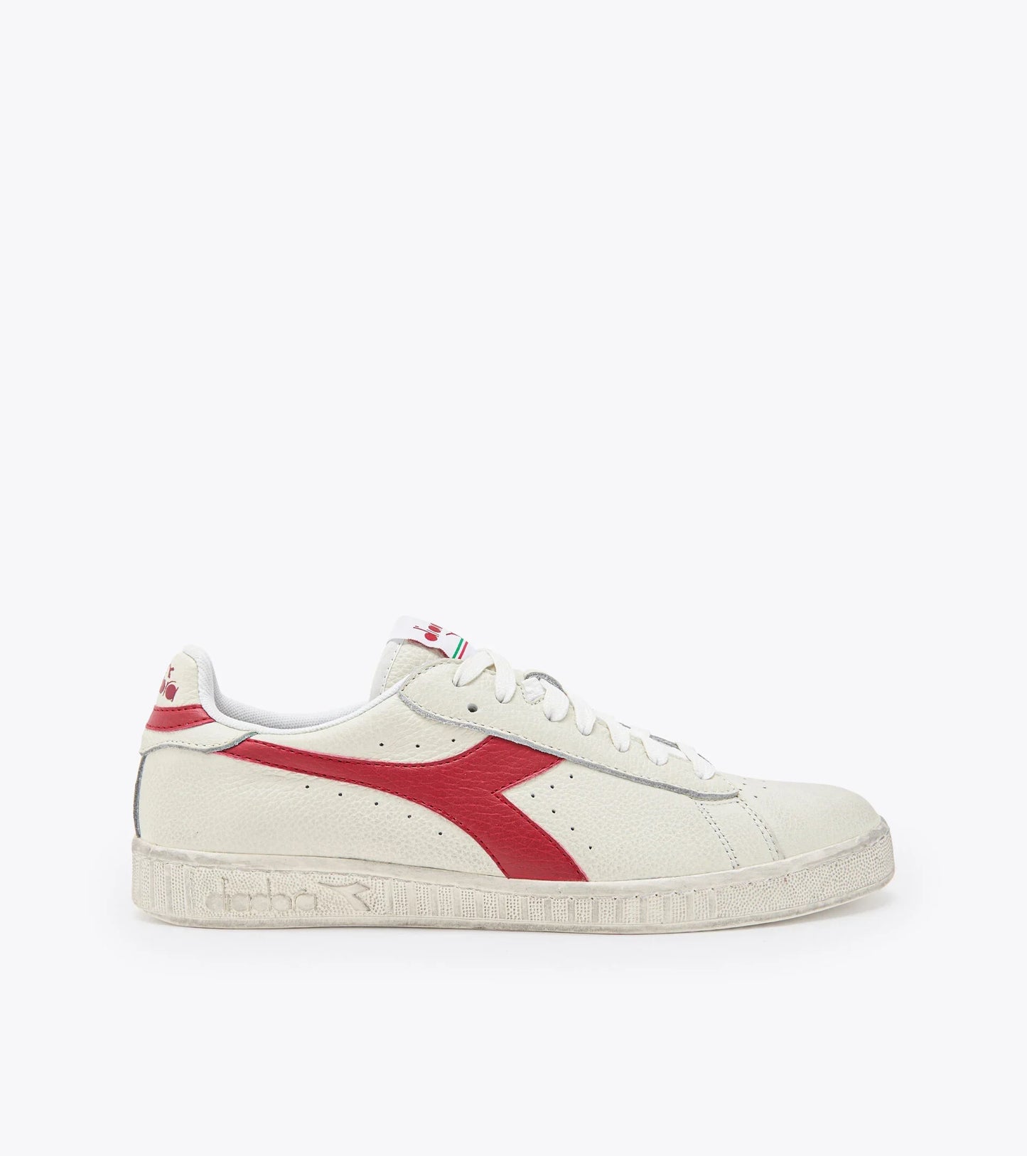 Diadora Game L Low Waxed White Red Pepper