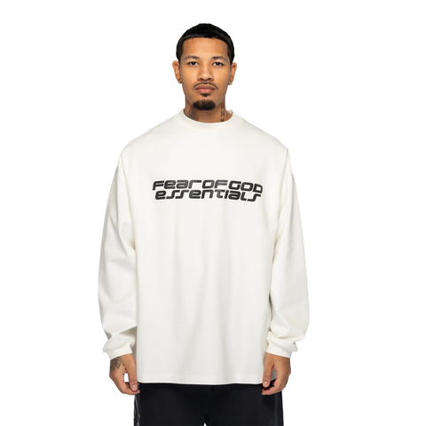 Fear of God-Essentials Ivory 90s Longsleeve T-shirt-Kleding-SNEAQS-3