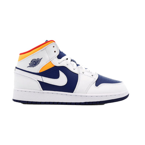 Jordan 1 Mid White Laser Orange (GS)