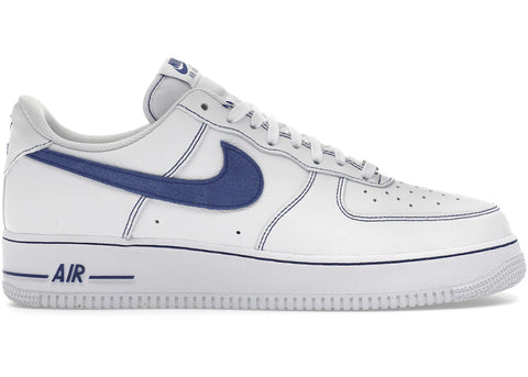 Nike Air Force 1 Low '07 LV8 White Deep Royal Blue HQ2037-100