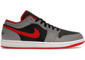 Nike Air Jordan 1 Low Black Light Smoke Grey Gym Red 553558-060