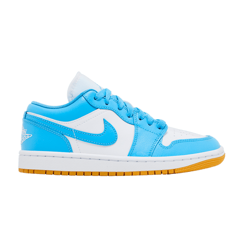 Nike Air Jordan 1 Low White Gum Light Brown Dark Powder Blue (Women's) DC0774-104