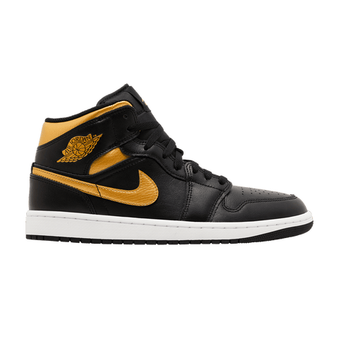 Nike Air Jordan 1 Mid Black Metallic Gold DQ8426-071