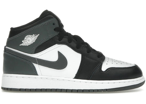 Nike Air Jordan 1 Mid Black White Iron Grey (GS) DQ8423-001
