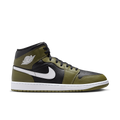 Nike Air Jordan 1 Mid Black White Olive DQ8426-092