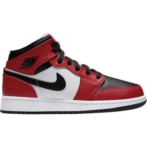 Nike Air Jordan 1 Mid Chicago Black Toe (GS) 554725-069