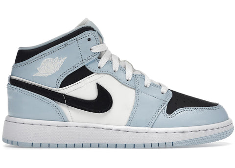 Nike-Air Jordan 1 Mid Gs Ice Blue-Sneakers-555112-401-SNEAQS-1