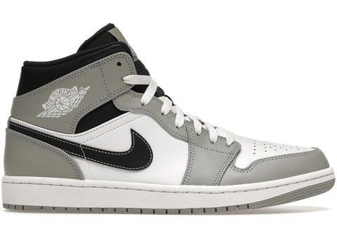 Nike-Air Jordan 1 Mid Light Smoke Grey-Sneakers-554724-078-SNEAQS-1