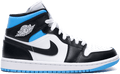 Nike-Air Jordan 1 Mid White/Black University Blue WMNS-Sneakers-BQ6472-102-SNEAQS-1