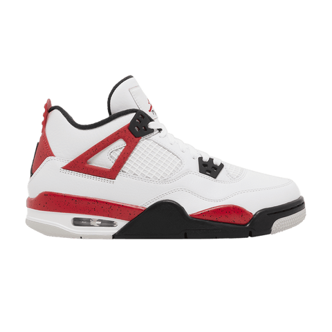 Nike-Air Jordan 4 Retro Red Cement GS-Sneakers-408452-161-SNEAQS-1