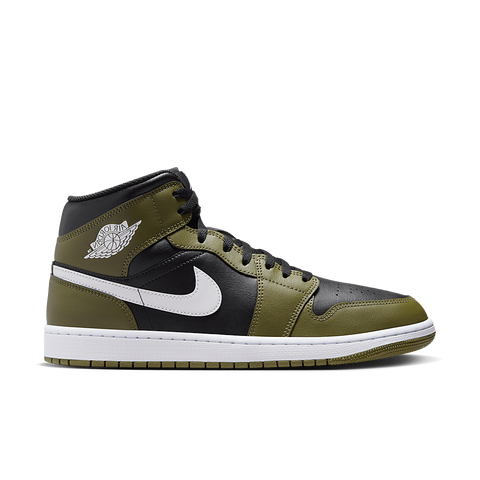 Nike Air Jordan Jordan 1 Mid Black White Olive DQ8426-092