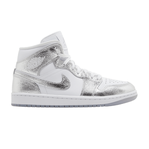 Nike Air Jordan Jordan 1 Mid SE Metallic Silver (Women's) FN5031-100