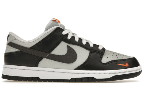 Nike Dunk Low Black Total Orange Mini Swoosh FN7808-001
