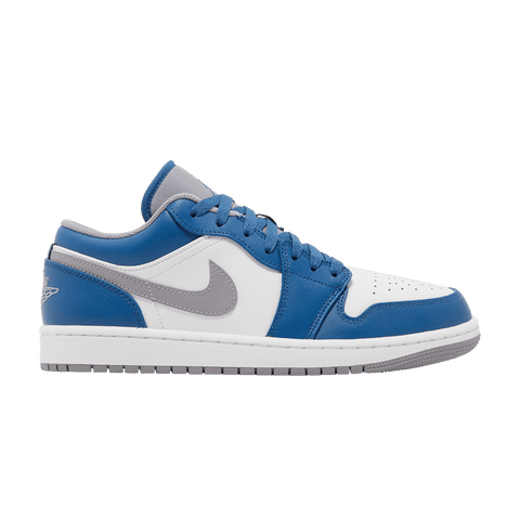 Nike-Jordan 1 Low True Blue-Sneakers-553558-412-SNEAQS-1