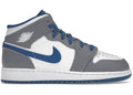 Nike-Jordan 1 Mid True Blue Cement (GS)-Sneakers-DQ8423-014-SNEAQS-1