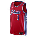 Nike Nike Harden Philadelphia 76ers NBA Statement Jersey Red DO9539-664