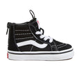 Vans Kids-Vans Sk8 Hi Zip Black White-Sneakers-VN000XG5Y281-SNEAQS-1