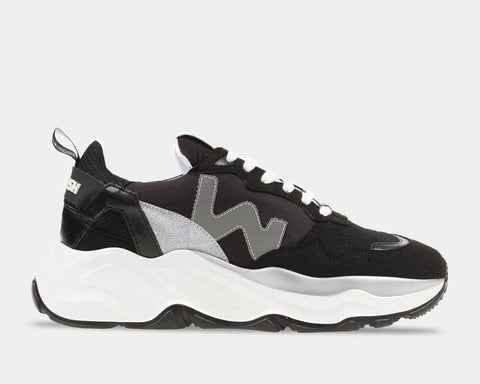 Womsh-Futura Zwart Zilver-Sneakers-FU004-SNEAQS-2