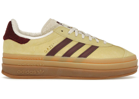 adidas Gazelle Bold Almost Yellow Maroon (Women's) IF5937