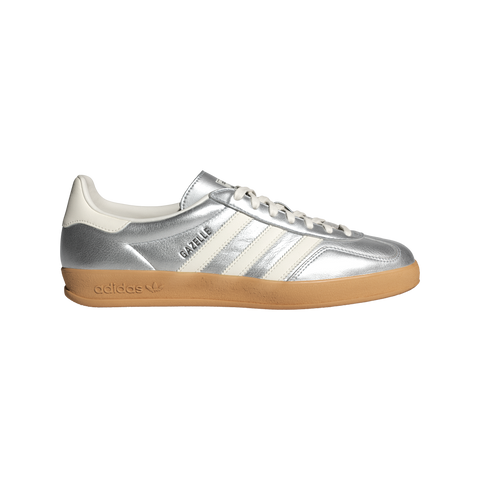 adidas Gazelle Indoor Silver Metallic Core White JR1206
