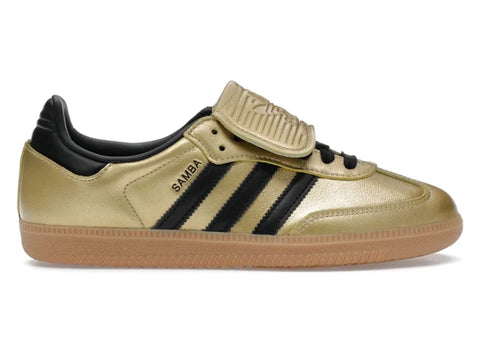adidas Samba LT Gold Metallic Black Gum (Women's) JH5708